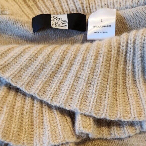 Saks Fifth Avenue cashmere ruffle-collar pullover - Picture 3 of 4